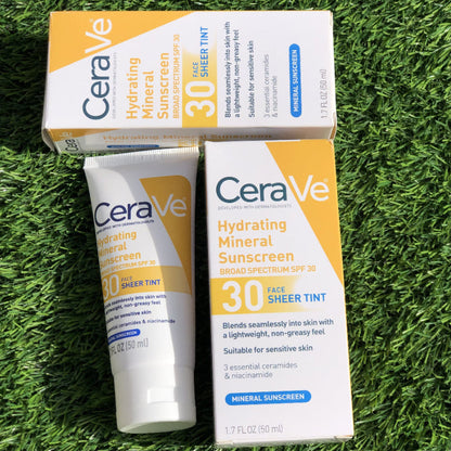 Cera Ve Hydrating Mineral Face Sheer Tint Sunscreen SPF 30 - 50 ml